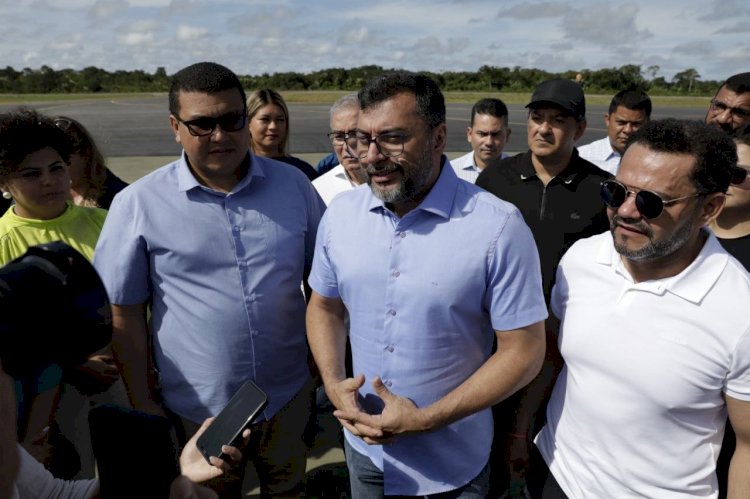 Governador Wilson Lima inaugura nova pista do aeroporto de Barcelos, ampliando capacidade operacional do terminal