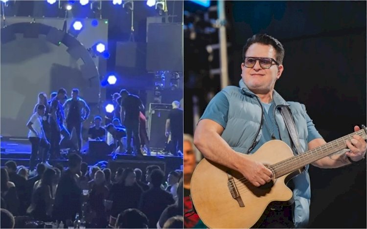 Marrone está internado sem previsão de alta após cair de palco durante show em Goiânia, diz assessoria