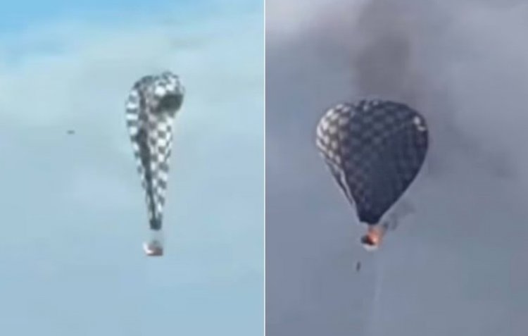 Balão de ar quente pega fogo e cai centenas de metros de altura deixando um morto e dois feridos no México; vídeo