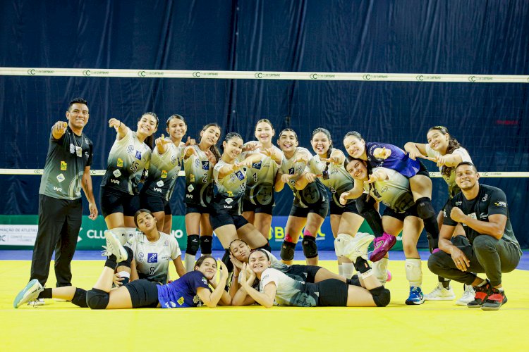 Amazonas é destaque no  CBI®️ Sub-16 de Voleibol Feminino com equipe Nilton Lins/CT Lilian Valente