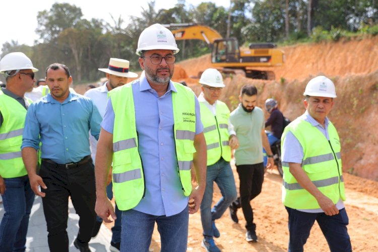 Governador Wilson Lima vistoria retomada das obras de modernização da AM-010 após período chuvoso