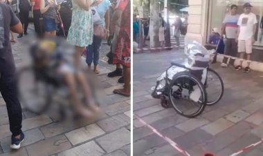 Neto é preso ao andar com corpo do avô em cadeira de rodas para pedir dinheiro em Manaus; VÍDEO