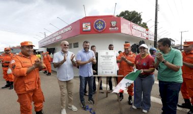 Governador Wilson Lima entrega Grupamento Integrado de Combate a Incêndio em Maués
