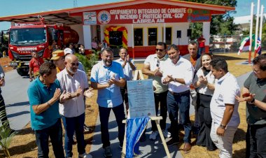 Governador Wilson Lima entrega Grupamento Integrado de Combate a Incêndio em Lábrea e reforça atuação dos bombeiros no sul do Amazonas