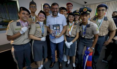 Governador Wilson Lima destaca apoio aos estudantes da rede estadual que vão competir em Olimpíada de Matemática no Japão