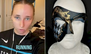 Americana sofre da rara 'Síndrome de Arlequim': só metade do rosto fica vermelha quando ela faz exercícios