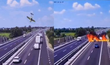 Acidente aéreo deixa 2 mortos na Itália; VÍDEO mostra ultraleve caindo no meio de estrada