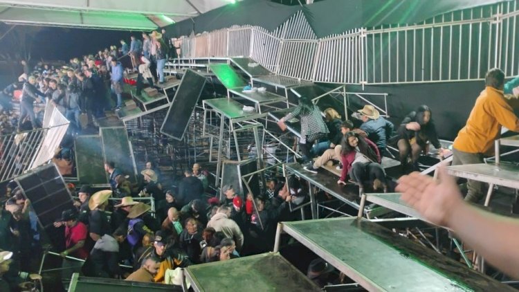 Arquibancada desaba antes de show da dupla Gian e Giovani em SP e deixa 60 feridos; VÍDEO