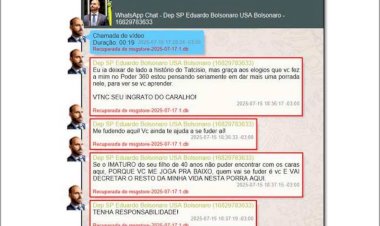 Eduardo xinga Jair Bolsonaro em mensagens: 'VTNC seu ingrato do caralho'