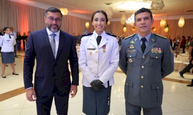 Durante formatura, governador Wilson Lima destaca importância de novos oficiais de saúde para a Polícia Militar