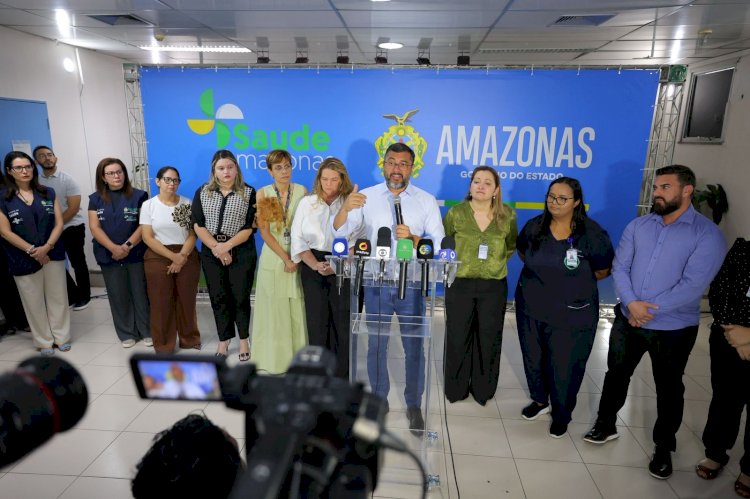 Governador Wilson Lima leva padrão Delphina ao HPS Platão Araújo e apresenta balanço do primeiro mês de novo modelo de gestão com aumento de 49 por cento das cirurgias