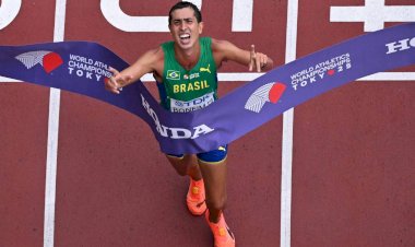 Caio Bonfim triunfa em Tóquio e se torna campeão mundial da marcha de 20 km