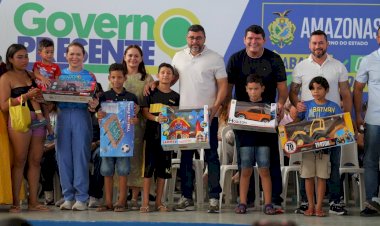 Wilson Lima leva Governo Presente edição especial do Dia das Crianças à zona norte, com entrega de brinquedos e serviços de saúde