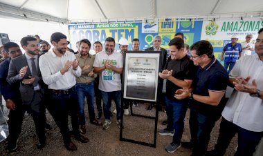 Governador Wilson Lima entrega primeira etapa da rede de esgoto do Prosamin+ em Manaus