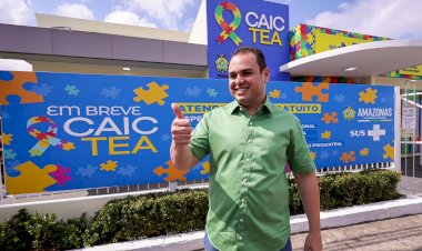 Presidente Roberto Cidade comemora inauguração de mais um centro especializado para crianças com TEA (CAIC TEA), na zona Norte