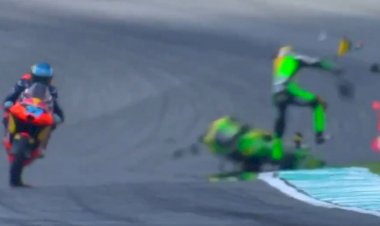 Piloto suíço sofre múltiplas paradas cardíacas e fratura exposta após grave acidente na Moto3