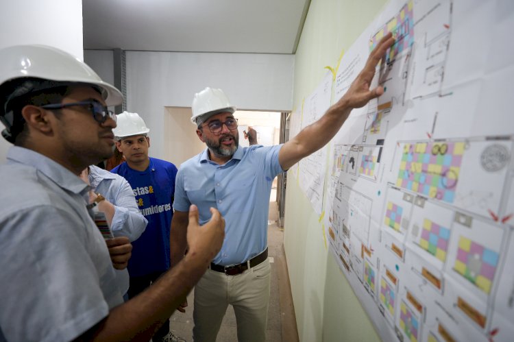 Governador Wilson Lima vistoria obras do segundo Caic especializado no atendimento de crianças com Transtorno do Espectro Autista