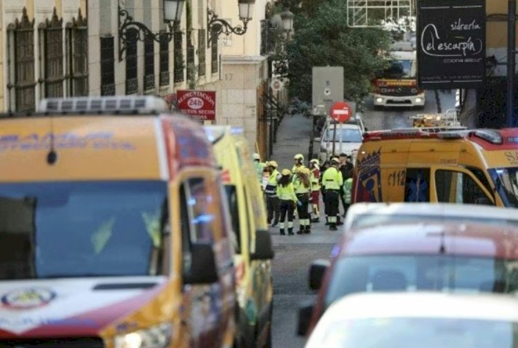 Dois mortos e dois desaparecidos no desabamento parcial de prédio em Madri