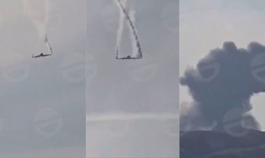 VÍDEO mostra avião militar se desintegrando no ar antes de cair na Geórgia com 20 pessoas a bordo