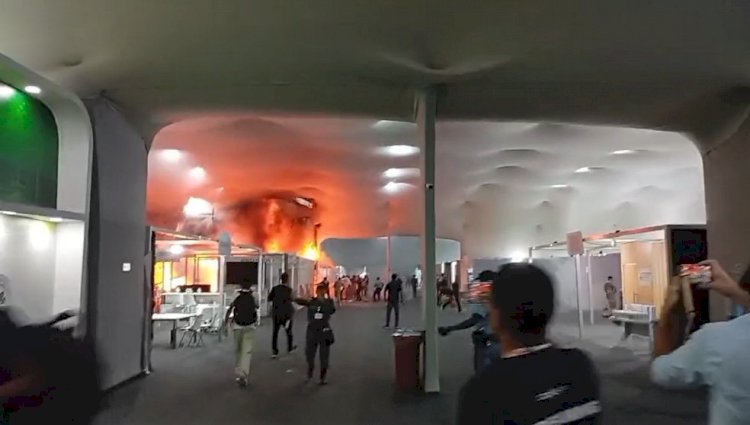 Incêndio atinge pavilhão na COP30