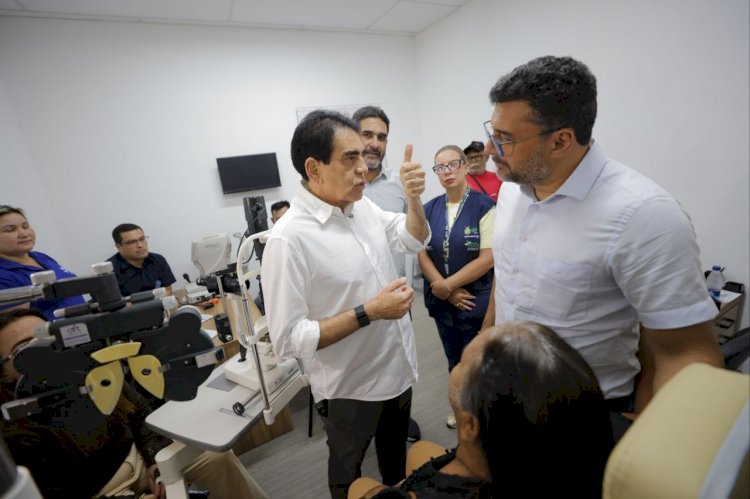 Governador Wilson Lima vistoria mutirão de cirurgias de catarata do Opera+ Amazonas em Manacapuru