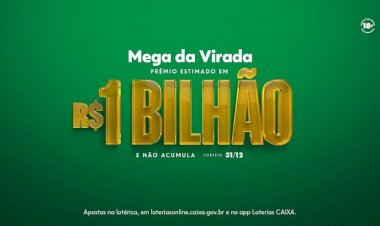 Resultado Mega da Virada 2025: veja os números sorteados para o prêmio de mais de R$ 1 bilhão