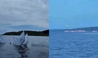 Vídeo mostra momento em que avião cai no Rio Negro e deixa feridos