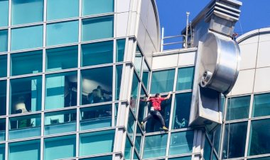 Americano escala prédio mais alto de Taiwan sem equipamento de segurança; vídeo