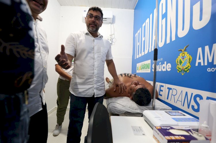 Governador Wilson Lima inaugura Telessaúde no Médio Solimões e amplia ações de saúde no interior