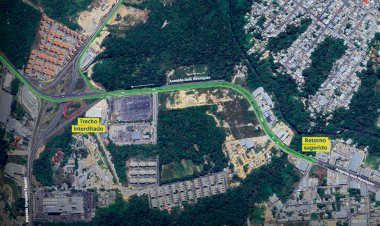 Seinfra anuncia alteração de tráfego para manutenção de defensas no Rapidão Rodoanel Metropolitano de Manaus, neste fim de semana