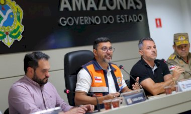 Wilson Lima alinha ações estratégicas para enfretamento à cheia de 2026, durante reunião do Comitê Permanente de Enfrentamento a Eventos Climáticos e Ambientais