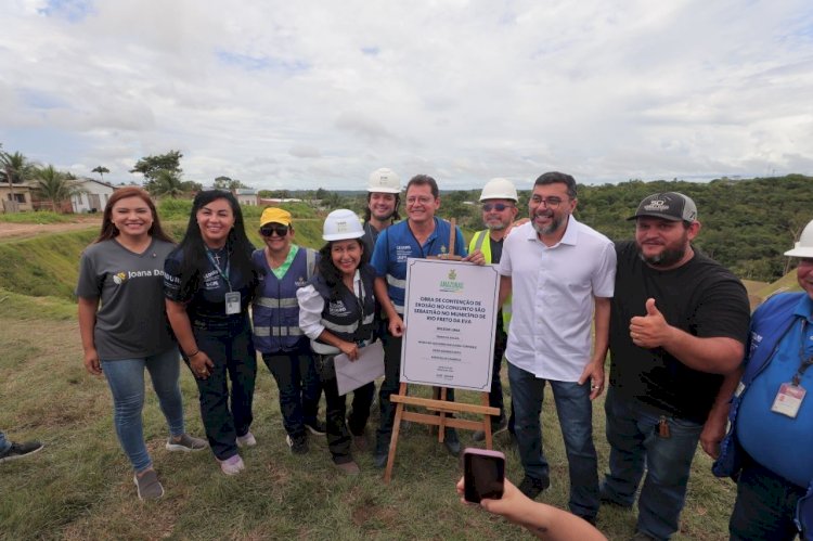 Em Rio Preto da Eva, governador Wilson Lima entrega obra de contenção e vistoria reforma do hospital no aniversário de 44 anos do município