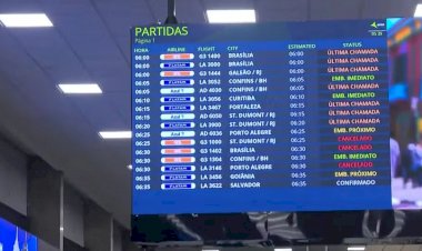 Congonhas e Guarulhos amanhecem com voos cancelados após pane técnica desta quinta-feira