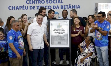 Governador interino Roberto Cidade reforça ações de esporte e lazer com entrega do Centro Social Chapéu de Zinco, no bairro Betânia