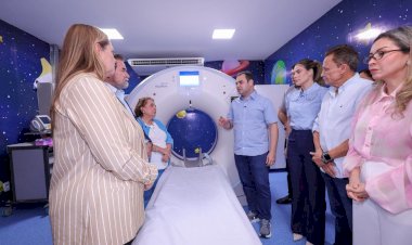 Ampliando o atendimento infantil, governador interino Roberto Cidade inaugura tomógrafo no HPSC da Zona Oeste