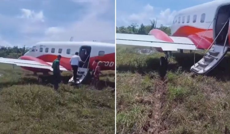 Avião Bandeirante sofre excursão de pista após cachorro invadir área de decolagem no interior do Amazonas; VÍDEO
