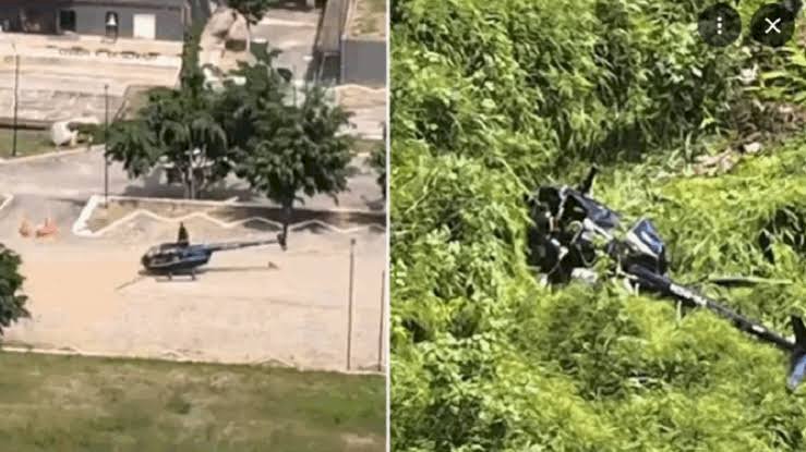 Vídeo mostra momento em que helicóptero cai em Campina Grande (PB)