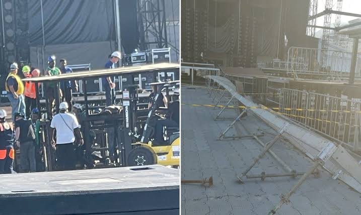 Trabalhador morre na montagem do palco para show de Shakira