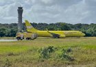 Avião cargueiro da Gol sai da pista após pouso no aeroporto de Salvador