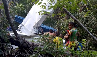 Avião de pequeno porte faz pouso de emergência e mobiliza resgate em comunidade ribeirinha, em Santarém