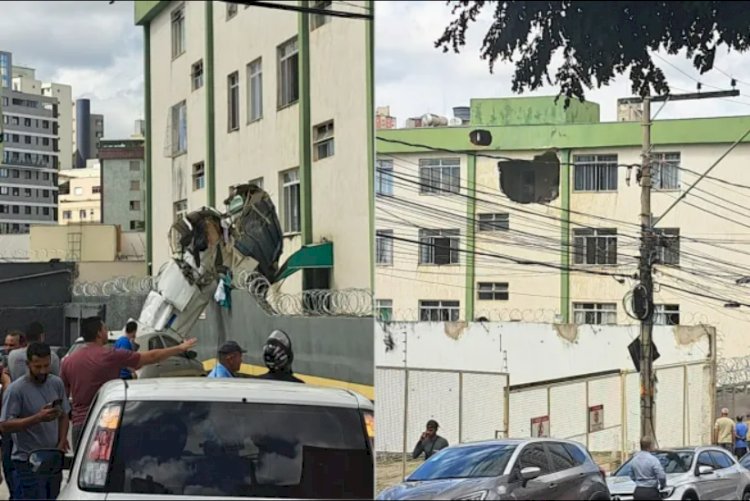 Avião de pequeno porte cai e bate em prédio em Belo Horizonte; Globocop captou momento do acidente