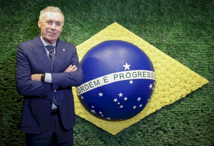 CBF renova contrato de Carlo Ancelotti com a seleção brasileira