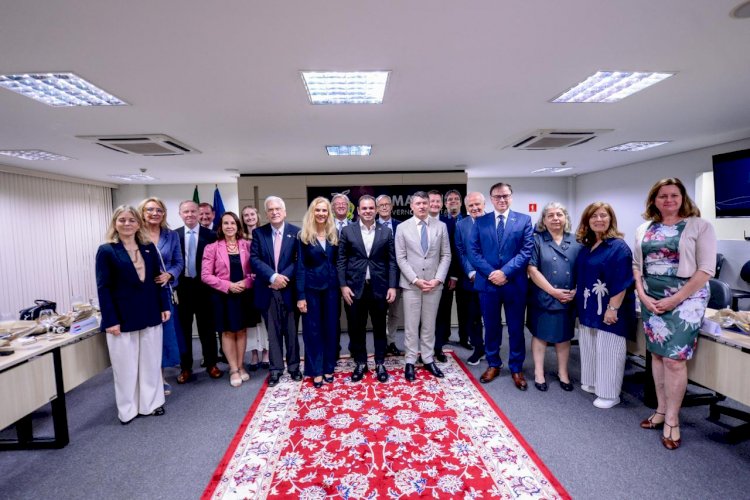Em reunião com delegação da União Europeia, governador Roberto Cidade defende desenvolvimento sustentável no Amazonas e ampliação de parcerias internacionais