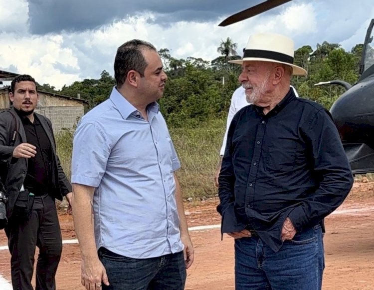 Governador Roberto Cidade recepciona presidente Lula em visita ao Amazonas