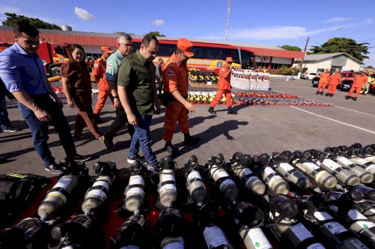 Governador Roberto Cidade reforça estrutura do Corpo de Bombeiros e lança operação Amazonas + Verde