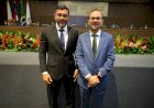 Durante posse da nova diretoria da ACA, Wilson Lima destaca avanços em desburocratização e segurança para o comércio