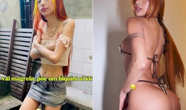 Ruivinha de Marte tira onda com antes e depois após ganhar mais de 20 kg; compare