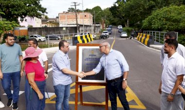 Governador Roberto Cidade inaugura primeira ponte do Programa Estadual de Construção de Pontes Urbanas em Manaus