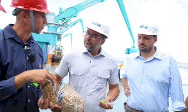Wilson Lima visita novo porto privado de Itacoatiara e ressalta potencial logístico do Amazonas
