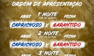 Festival de Parintins 2026: Caprichoso abre e Garantido encerra apresentações no Bumbódromo